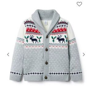 Janie and Jack Gray and Red Shirts & Tops